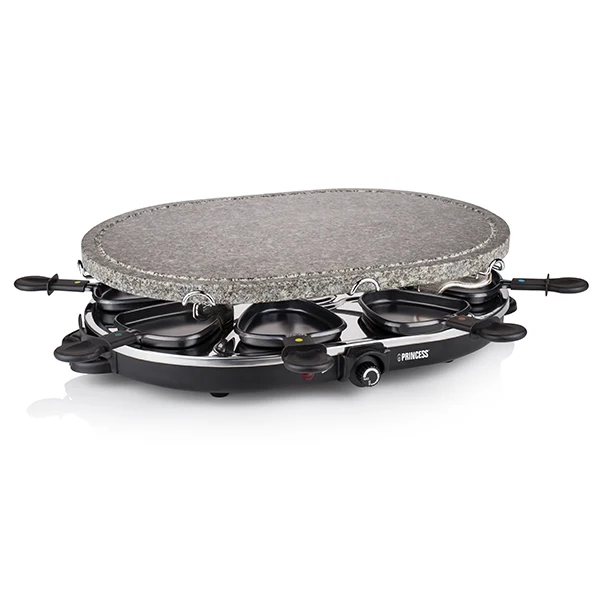 Appareil Ă raclette et pierre Ă cuire ovale 1200 W Princess - Image 2
