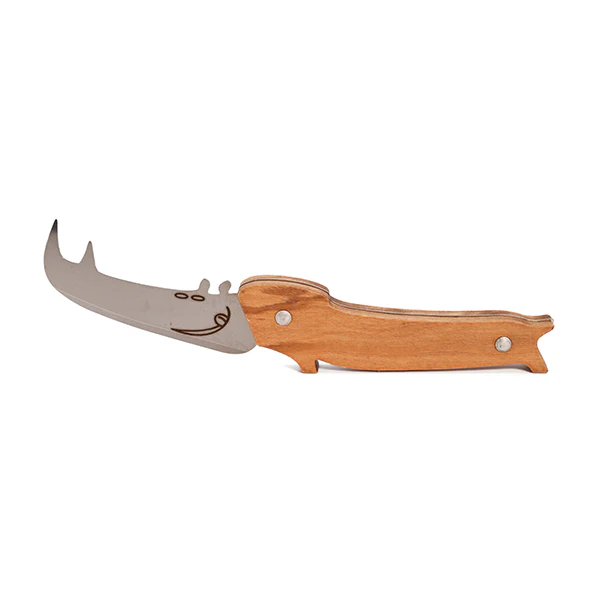 Couteau Ă fromage Rhino manche en bois d'olivier Roger OrfĂšvre