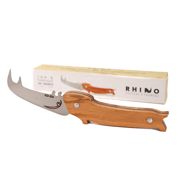 Couteau Ă fromage Rhino manche en bois d'olivier Roger OrfĂšvre - Image 2
