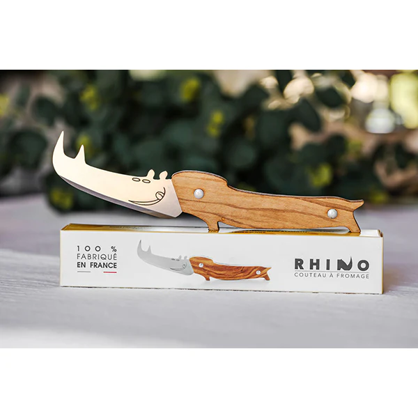 Couteau Ă fromage Rhino manche en bois d'olivier Roger OrfĂšvre - Image 5