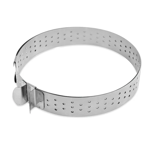 Cercle à tarte extensible perforé en inox Scrapcooking - Image 4