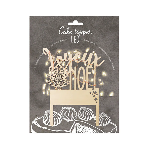 Décoration bois et LED Joyeux Noël Scrapcooking - Image 4
