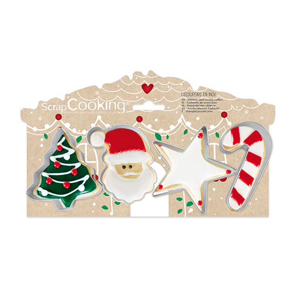 Set de 4 emporte-pièces Noël Scrapcooking - Image 2