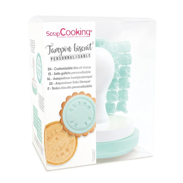 Tampon Ă messages pour biscuits Scrapcooking