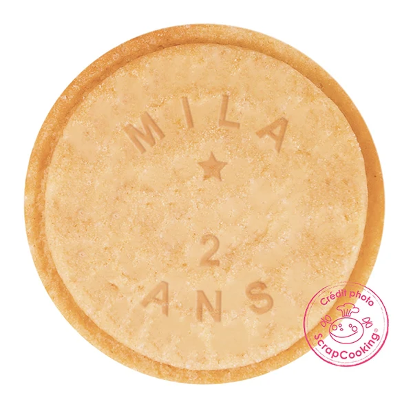 Tampon Ă messages pour biscuits Scrapcooking - Image 2