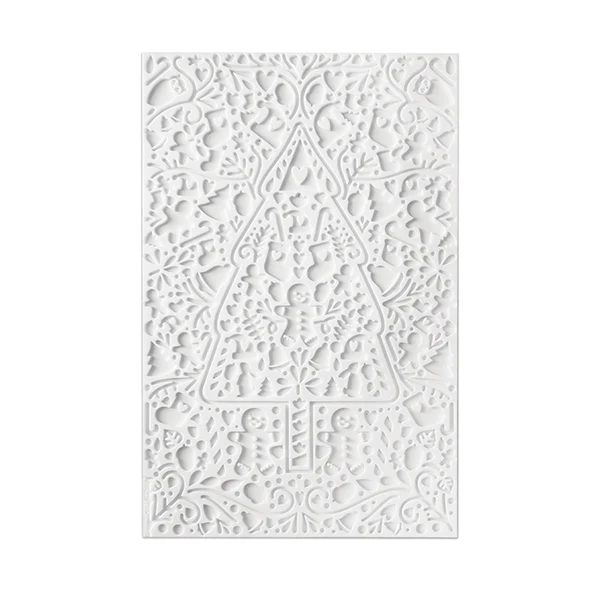 Tapis 3D en silicone à empreinte pour décoration de bûche  Scrapcooking