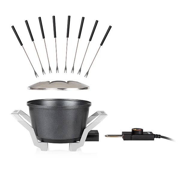 Set appareils Ă raclette avec pierre Ă cuire et Ă fondue 8 personnes Princess - Image 4