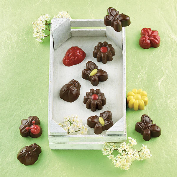 1 Moule 15 chocolats Printemps en silicone Silikomart - Image 2