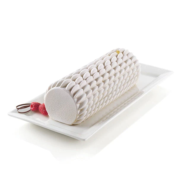 Moule à buche 3D quenelle en silicone  Silikomart