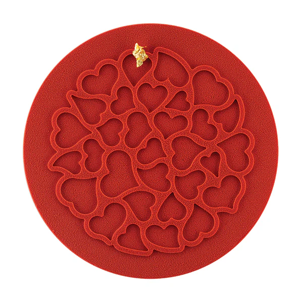 Moule en silicone décor love 18 cm Silikomart - Image 3