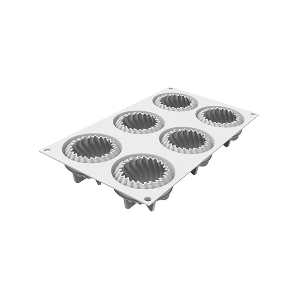 Moule en silicone pour 6 portions Mini Wave Silikomart - Image 4