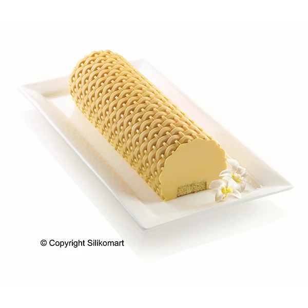 Tapis décors pour bûche silicone Tresse Magic Buche Silikomart - Image 2