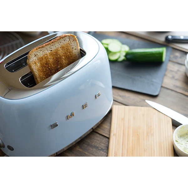 Toaster 2 tranches bleu azur 950 W TSF01PBEU Smeg - Image 4