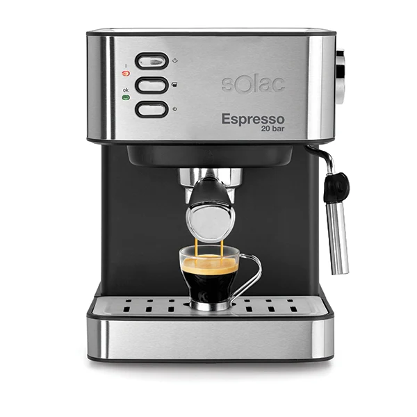 Machine Ă expresso automatique 2 en 1 inox 20 bar 850 W Solac - Image 2