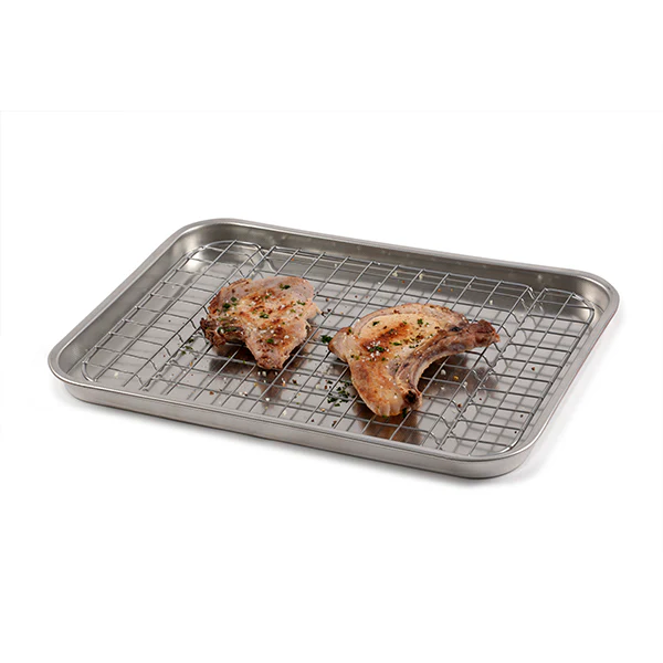 Grille pour plat à four 28x20 cm  Steel Pan - Image 4