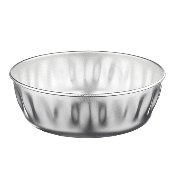 Moule à manqué inox bord haut 28 cm Steel Pan