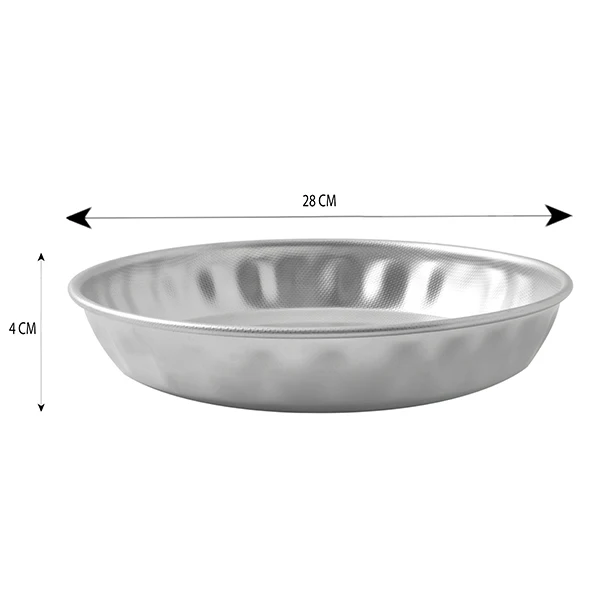 Moule Ă tarte en inox 28 cm Steel Pan - Image 3