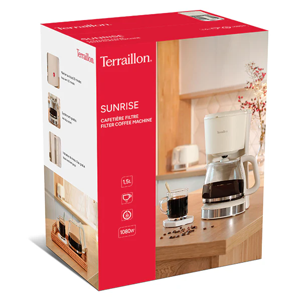 Cafetière à filtre Sunrise 1,5 L 1080W Terraillon - Image 4