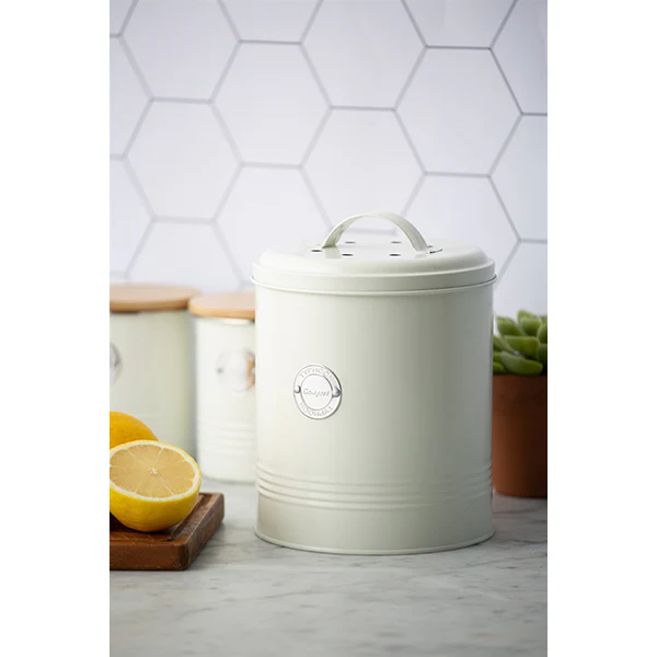 Seau à compost 2,5 L Blanc cassé Typhoon - Image 2