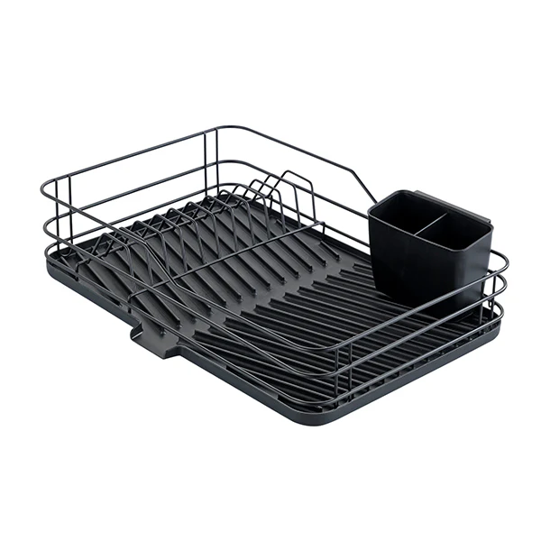 Égouttoir vaisselle noir avec tapis égouttoir Wenko by Maximex - Image 4