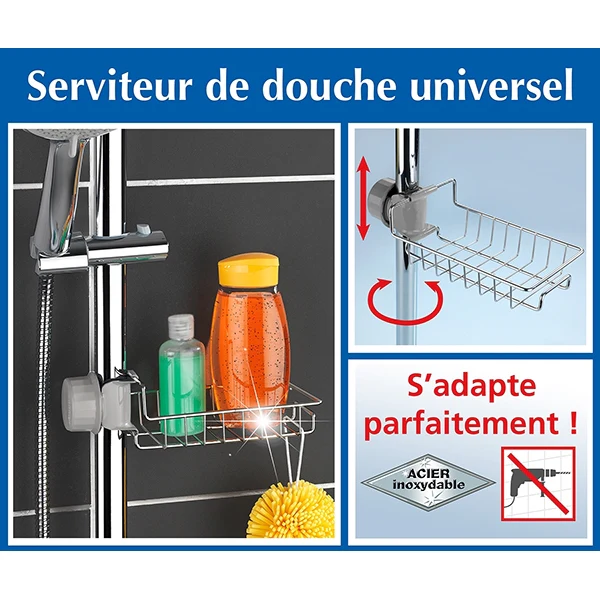 Etagère de douche inox 3 kg Wenko by Maximex - Image 4