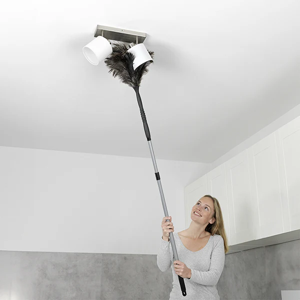 Plumeau en plumes d'autruche avec manche télescopique pliable 122 cm Wenko by Maximex - Image 4