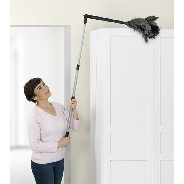 Plumeau en plumes d'autruche avec manche télescopique pliable 122 cm Wenko by Maximex - Image 5