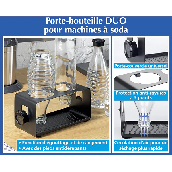 Porte-bouteille DUO noir pour machines Ă soda Wenko by Maximex - Image 5