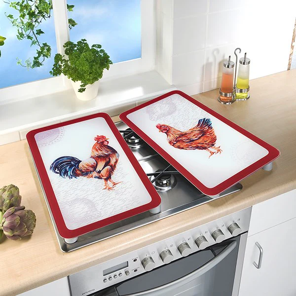 Set 2 couvre-plaques protection motif Ferme Wenko by Maximex