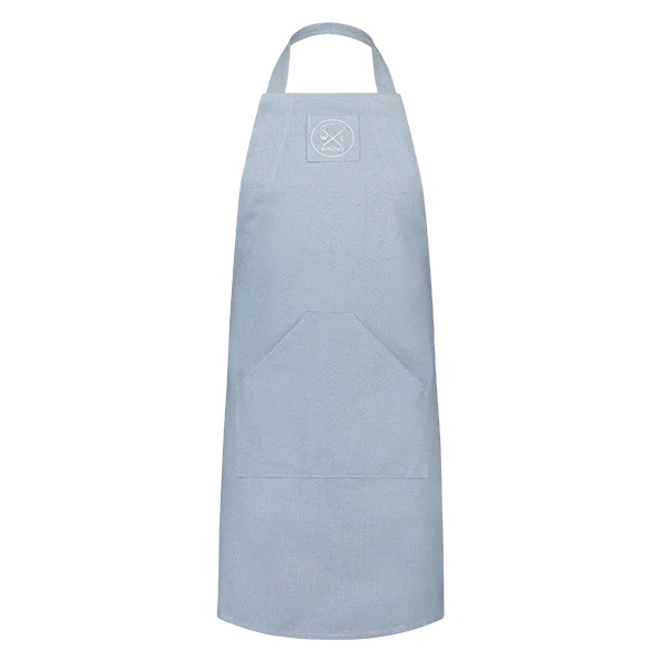 Tablier de cuisine en coton recyclé bleu ciel Witloft